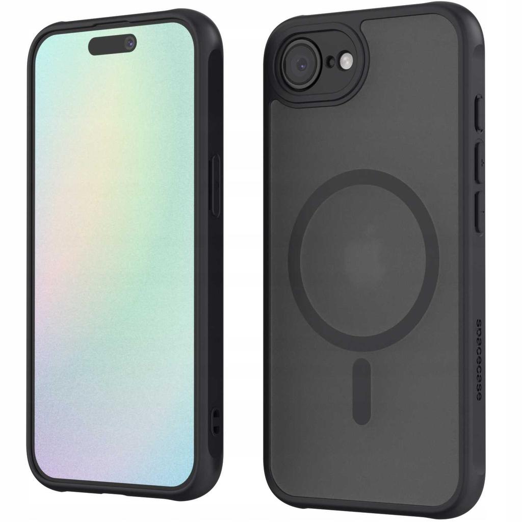 Spacecase Hybrid Mag Iphone 16E Black