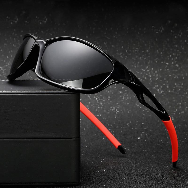 Polarized Sunglasses Men Luxury Designer Square Sports Sun Glasses Male Driving Fishing Black Frame Mirror Goggle Uv400 Eyewear
