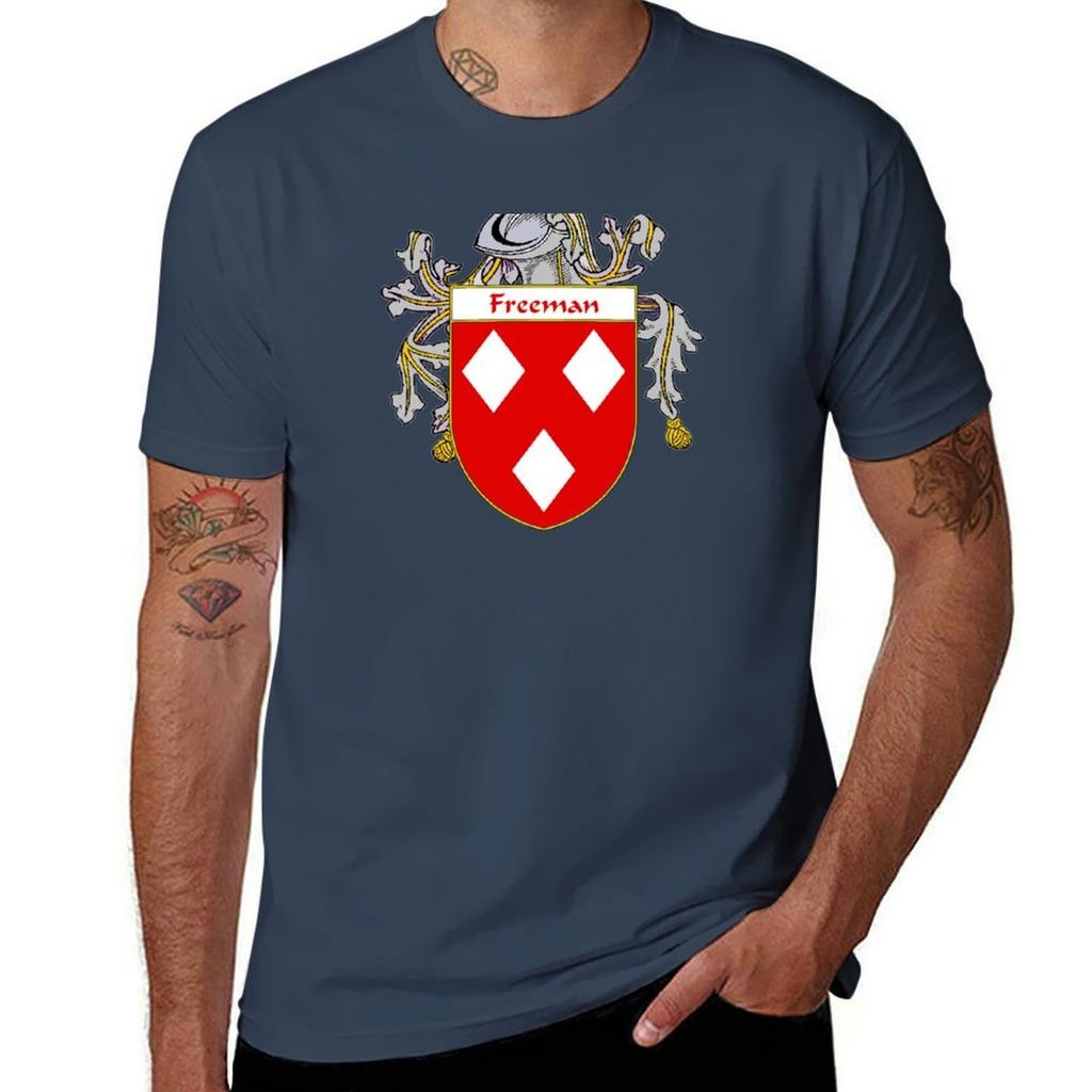 Freeman Coat Of Armsfamily Crest Tshirt Outdoor Sports Lightweight Tee