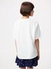 Uniqlo 483414 Хлопковая футболка с графическим принтом AIRism, с круглым вырезом, OFF WHITE, для детей, Япония