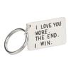 Birthday Keychain Stainless Steel I Love You More The End I Win Fadeless Rustproof Key Chain Rings