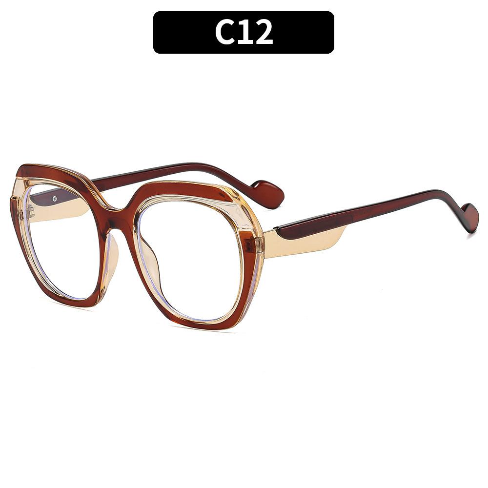 European and American new large-frame personalized color matching sunscreen advanced sunglasses elegant simple and versatile street sunglasses women