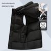 XueZhongFei Men's Detachable Hood Goose Down Vest