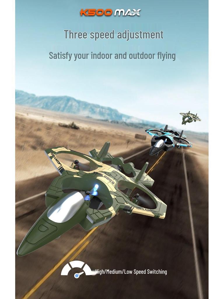 K500MAX Fighter Quadcopter: Stunt Roll & Hover Drone