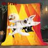 Cartoon Cats and Dogs 2D Flat Pattern Flannel Blanket High quality All Seasons Warmth and Comfort Perfect for Christmas Gifts.NMT0928239