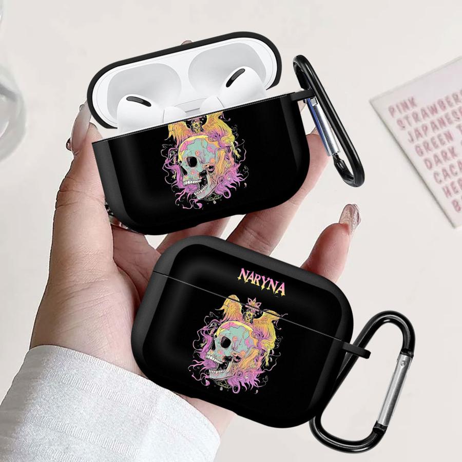 Чехол для наушников Чехол-крышка Для Airpods 4 Pro Pro2 Pro3 1 2 3 Киберпанк Стиль Скелет