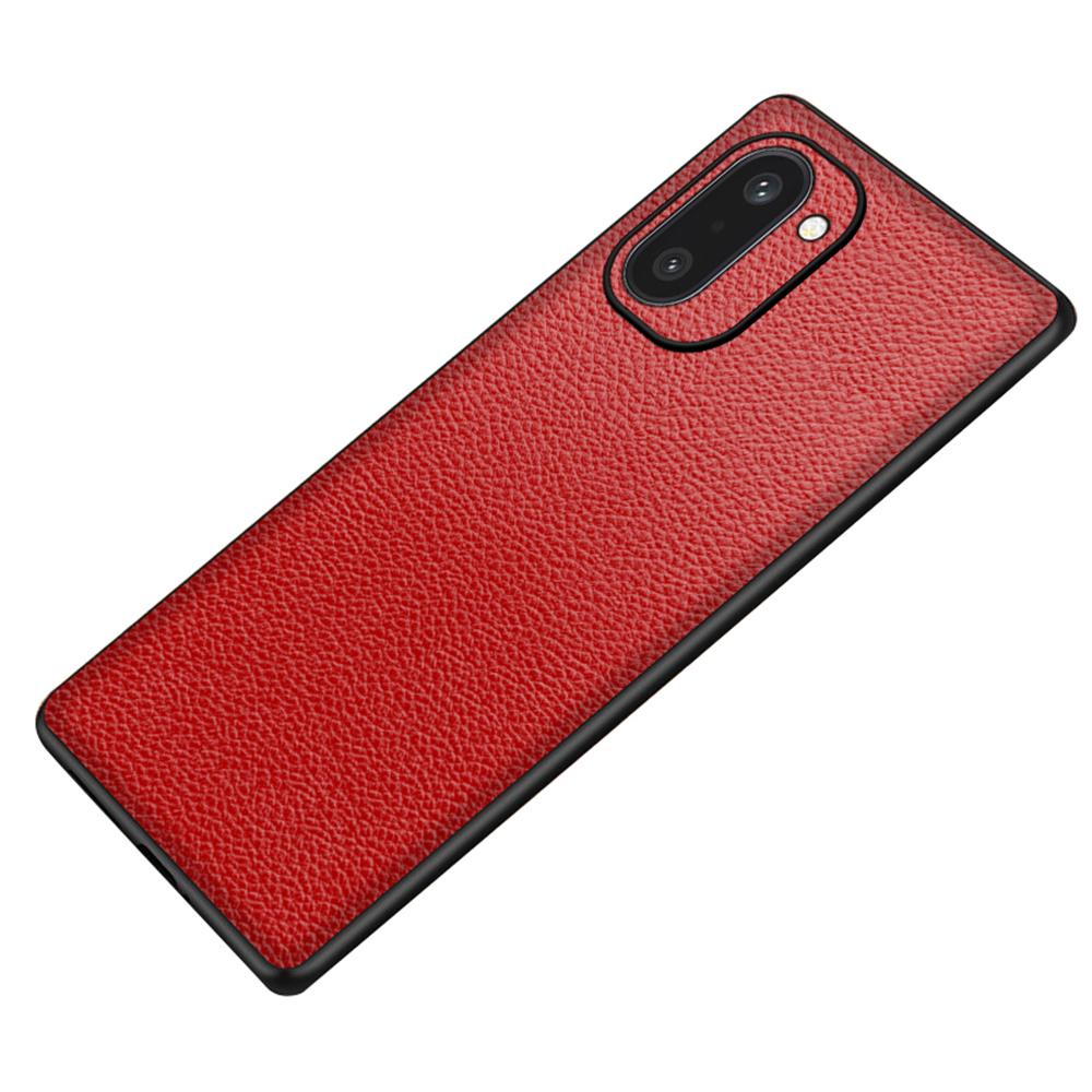 For OnePlus Ace 6T 5G Case Litchi Texture PU Leather Coated PC + TPU Protective Phone Back Cover