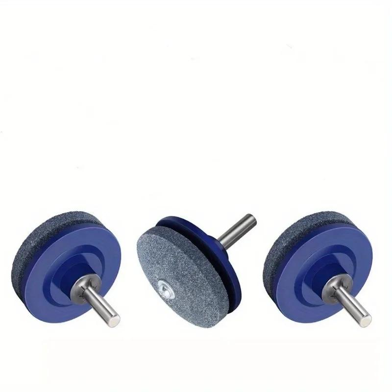 Профессиональная электрическая точилка для лезвий газонокосилки - Прецизионная заточка с двойным точильным камнем и абразивной головкой для садового инструмента