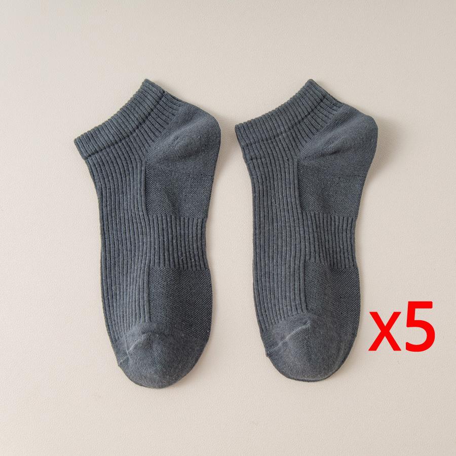 5Pairs Women's Low Tube Cotton Socks Candy Colored Summer Breathable Boat Socks Delicate Soft Comfortable Solid Versatile Sock