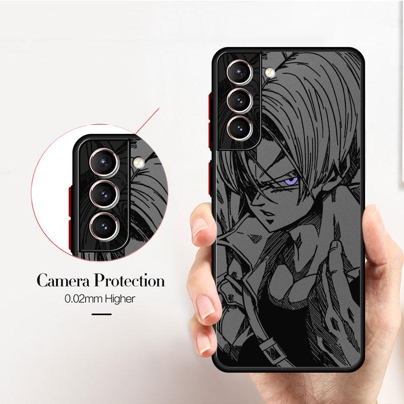 Черный чехол-бампер для телефона Samsung Galaxy S9 S21 S10 S24 S23 Ultra S25 S20 Note 20 10 S21 FE S22 Plus Dragon Ball Torankusu