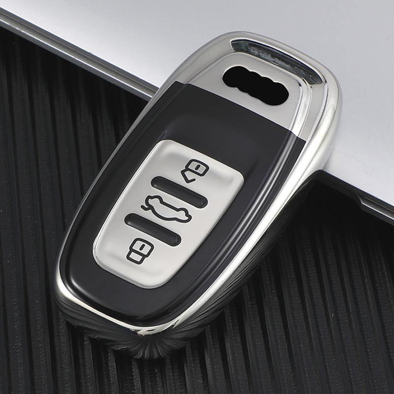 Чехол для дистанционного ключа из ТПУ для автомобиля, брелок для A1 A3 A4 A5 A6 A7 A8 Quattro Q3 Q5 Q7 S4 S5 S6 S7 S8 R8 TT, аксессуары