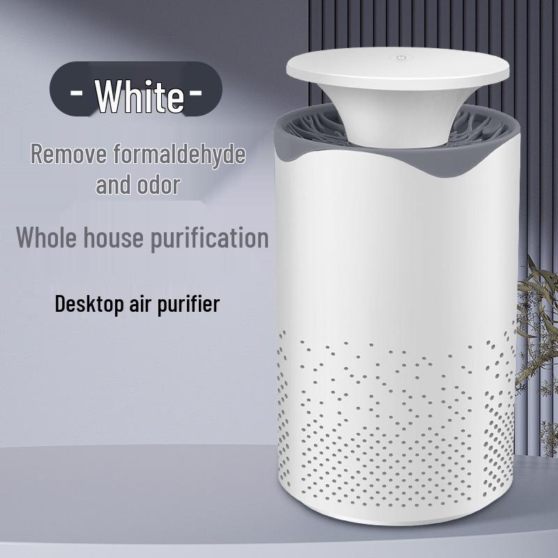 Dual-Function Desktop Air Purifier with UV Sterilization and Night Light