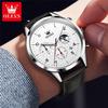 OLEVS 2882 Mens Watch Original Top Brand Chronograph Quartz Wristwatch Waterproof Luminous Reloj Moon Phase Watches For Men