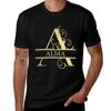 Имя Альма - Буква-монограмма А Имя Альма Подарок для Альмы Футболка аниме одежда превосходная однотонная мужская смешные футболки