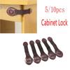5/10 шт. Детский туалетный шкаф, замок-петля, предохранительная защелка, безопасность, защелки, гардероб
