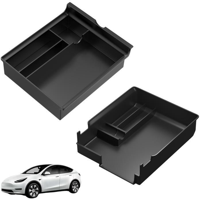 Rangement Auto - Phonillico - compatible Tesla Model Y et Model 3 - Organisateur console centrale voiture