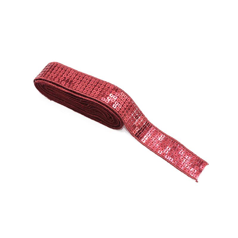 10 ярдов/лот 5 рядов квадратная пайеточная вышивка лента 25 мм пайеточное кружево отделка для шитья рукоделия одежды головного убора свадебного украшения