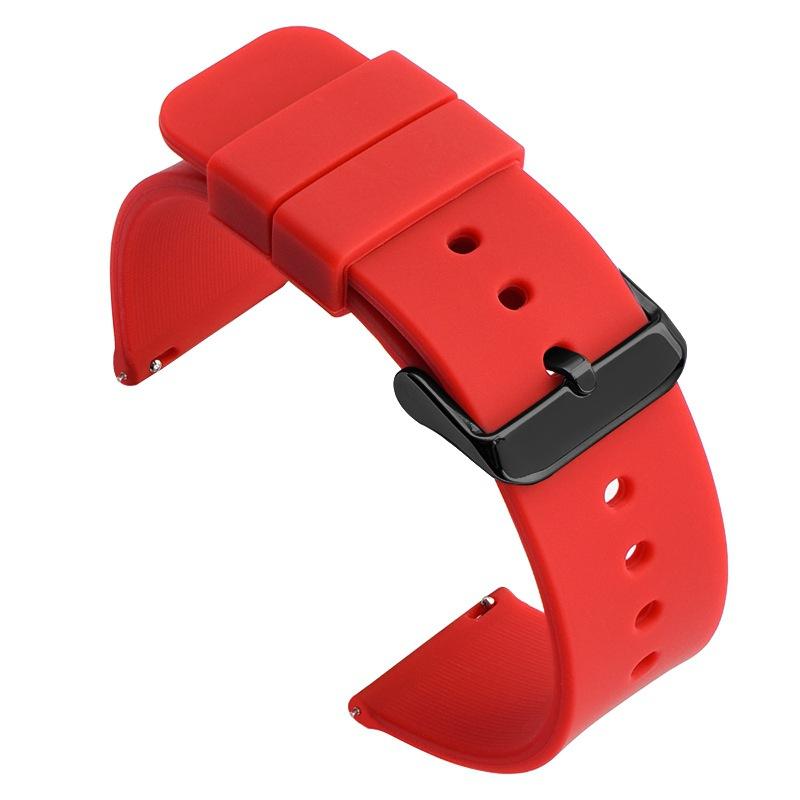 Silicone Watchband Strap Quick Release Band 12mm 14mm 16mm 18mm 19mm 20mm 21mm 22mm 24mm Universal Wristband Belt Accessories
