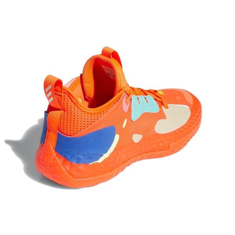 adidas Харден Вол. 5 Futurenatural Solar Red Мужские кроссовки Оранжевый облачно-белый Королевский-синий H68684