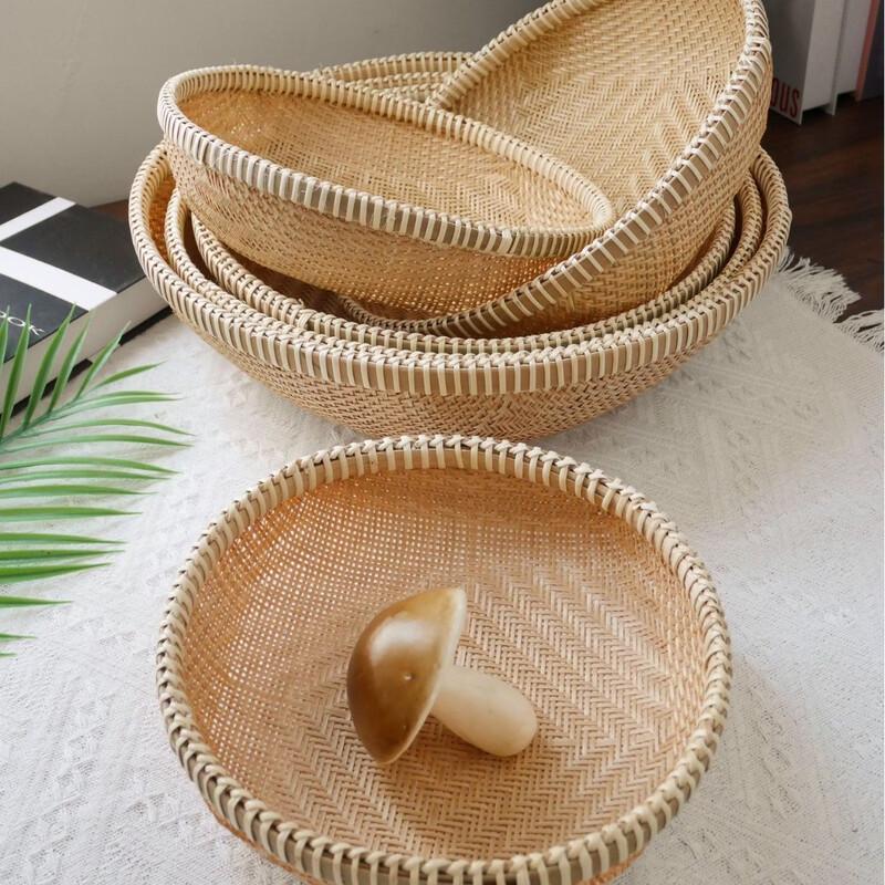 Bamboo Woven Fruit Storage Basket