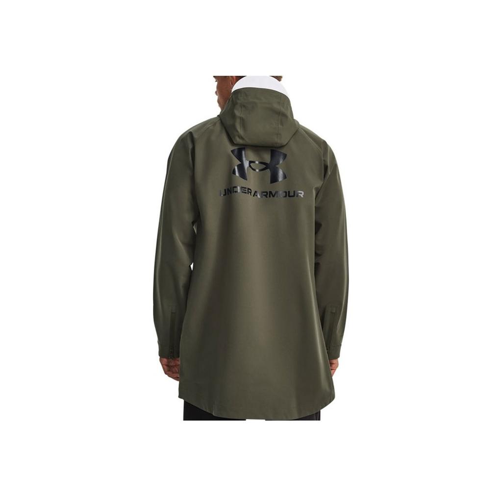 Under Armour Storm Letter Logo Print 3-Layer Protective Training Sports Jacket Men Jackets Green 1375446-390