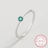 Classic Paraiba Round Emerald Sterling S925 Silver Couple Ring For Women Sapphire Engagement Anniversary Gift Jewelry