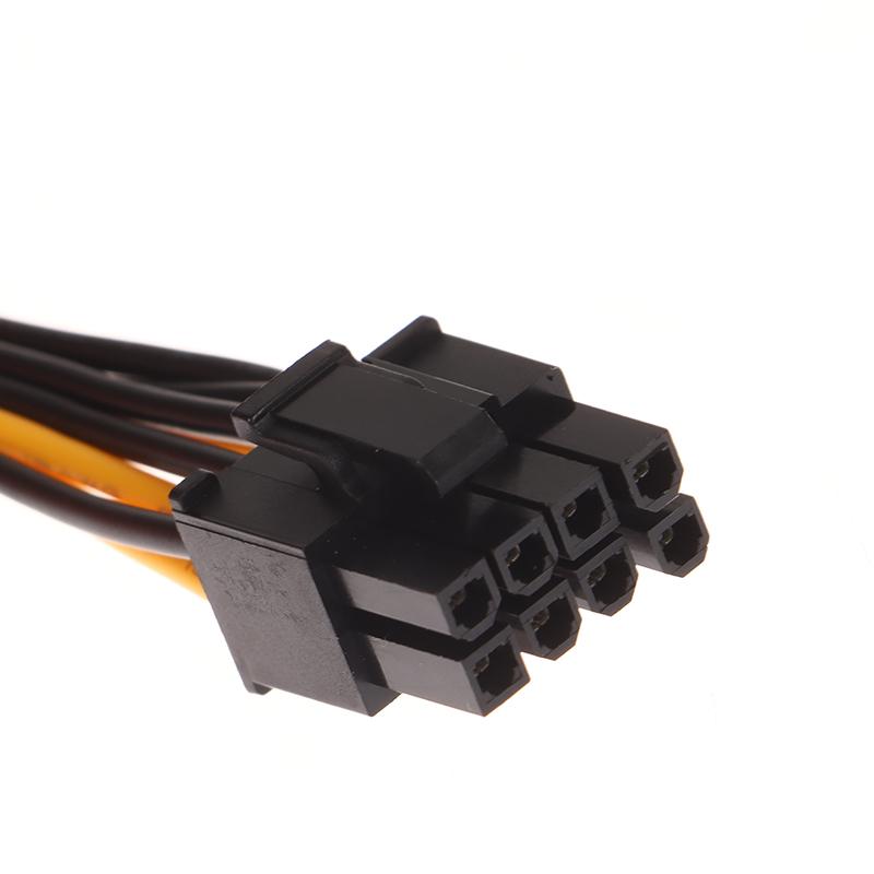 1 шт. Кабель питания Двойной 15-контактный SATA Папа к 8-контактному Папа PCI Express PCI-E Адаптер-разветвитель для видеокарты