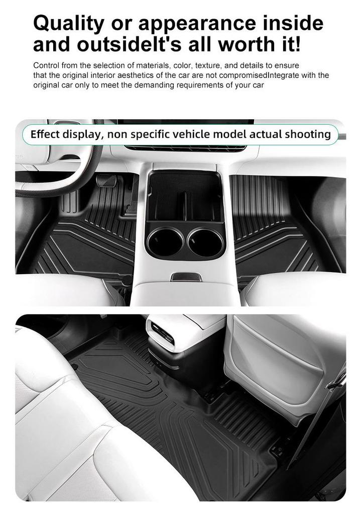 Полиуретановые коврики и вкладыш в багажник для Volvo EX90 (25-Упаковка)