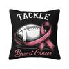 Breast Cancer Warrior Pillowcase Polyester Cushion Cover Decorative Throw Pillow Case Cover Home Dropshipping 4040cm