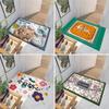 Multi-style Floor Carpets Soft Anti-slip Toilet Door Mats 40x60cm