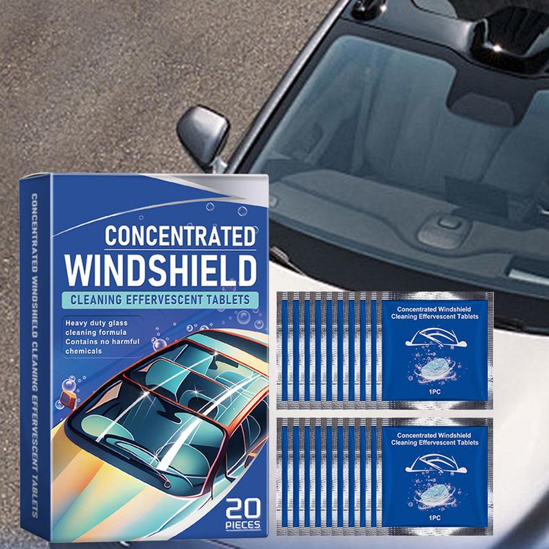 Car Concentrated Clean Tablets Windshield Concentrated Fluid Tablet Washer Tablets Solid Wiper Fluid Car Cleaner Effervescent