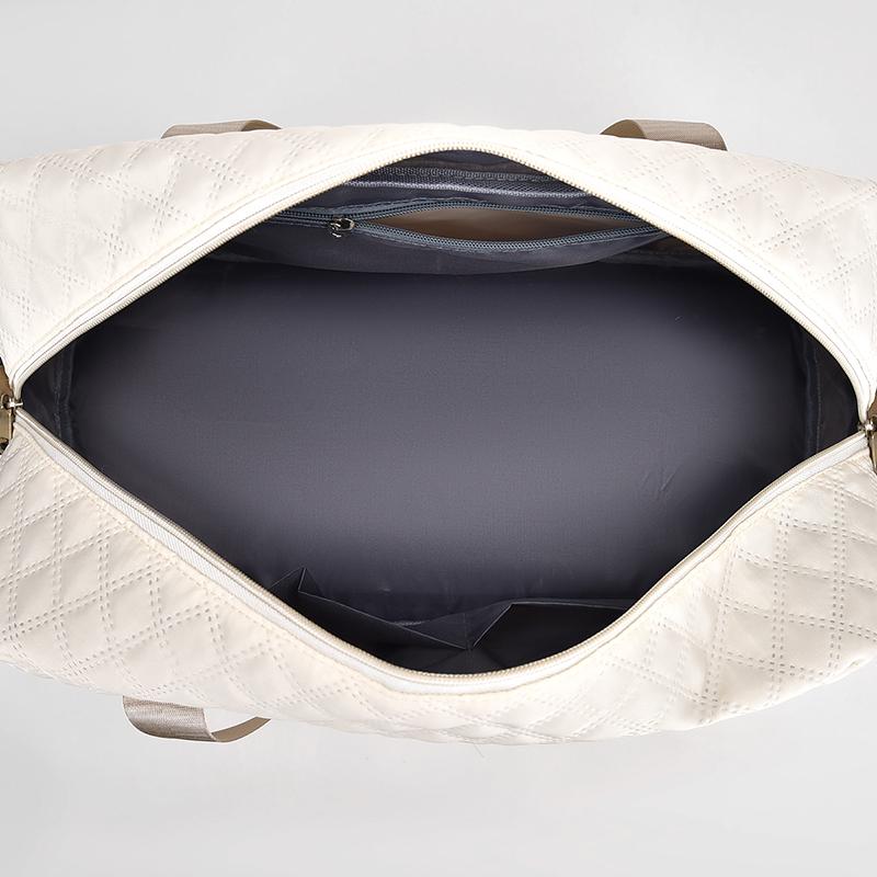 Однотонная дорожная сумка-тоут унисекс на молнии, многофункциональная, с отдельным отделением для обуви, большая вместимость для удобного хранения на открытом воздухе