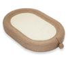 Mary & Rury Cat Scratching Board, Large Oval Cat Bed with Hemp Scratching Board and Bowl
