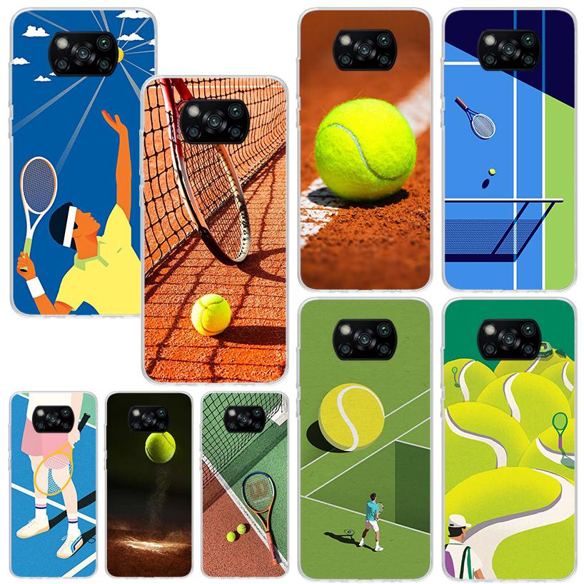 Tennis Sport Phone Case For Xiaomi Poco X7 X6 X5 M7 M8 Pro F7 Ultra Redmi 15C 15 13C 13 12C 12 10 10C 10A Art Fundas Poco X7 X6