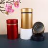Металлический круглый маленький герметичный портативный контейнер для чая, банка для чая, банка для сухих листьев чая