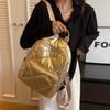 Pearlescent Padded Backpack for Women Winter Ultra-light Spatial Feminine School Bag