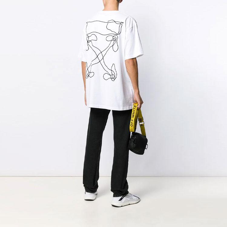 Off-White Abstract Arrows T-Shirt White Men Tops OMAA038F191850110110