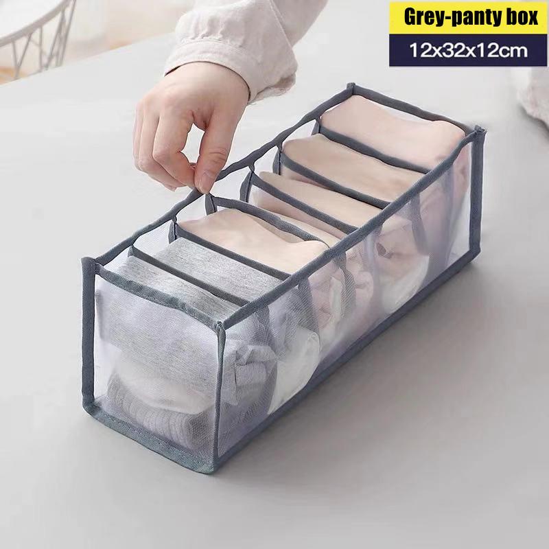 6/7/11 Сетки Джинсы Хранение Ящик Шкаф Гардеробная Одежда Отделение Коробки Ящик Джинсы Носки Разделитель Органайзер Хранение Брюк