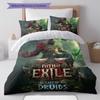 Path of Exile 2 Bedding Quilt Set Quilt Cover Pillowcase Home Decoration Birthday Gift (1 * duvet cover + 2 * pillowcase, without core)
