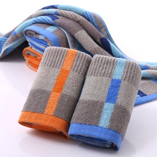 Аксессуары для дома Мягкое хлопковое большое клетчатое полотенце для ванной и ванной, мочалка