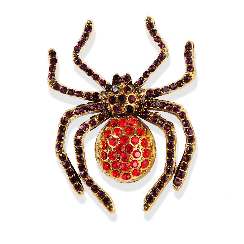 Брошь Lanhao Retro Black Diamond Spider — стильный, креативный, универсальный аксессуар