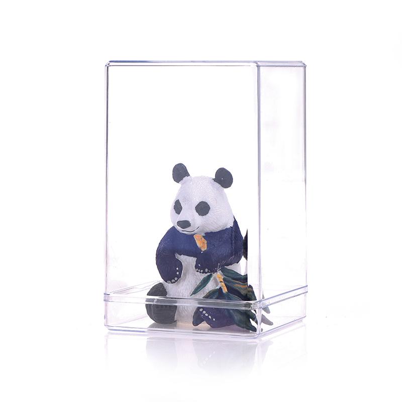 Ящик для хранения Настольная коробка для кукол Одиночная пылезащитная прозрачная стойка для выставки товаров
