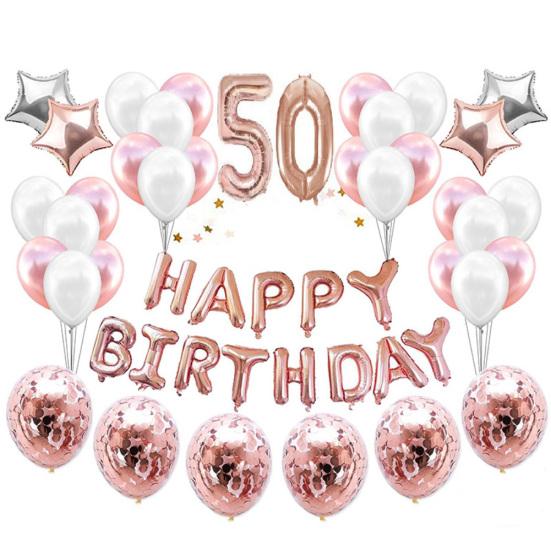 С Днем Рождения Набор Номеров Звездные Шары Конфетти Ресторан Домашняя Вечеринка Декор