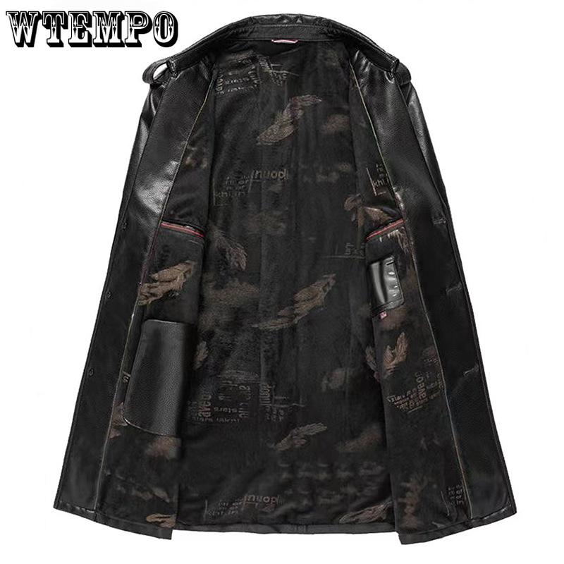 Spring and Autumn Men's Business Long Handsome High-end Trench Coat Trendy Winter Padded Jacket