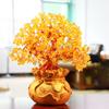 1PC Natural Crystal Fortune Tree Money Bag Tree Money Tree Business Craft Gift Decoration