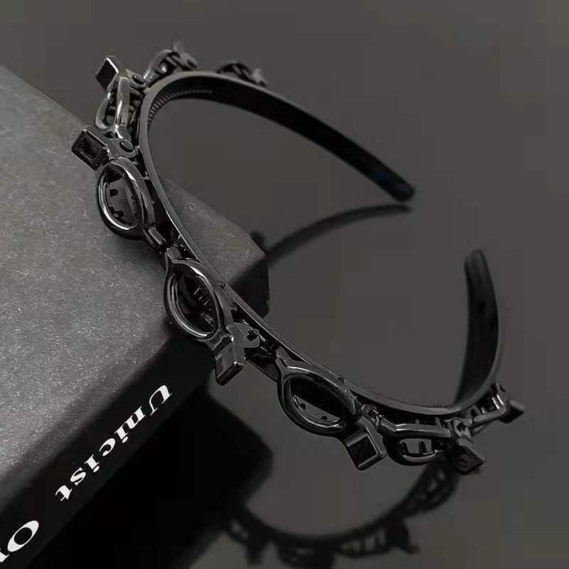 Стильный двухслойный нескользящий плетеный жемчужный обруч для волос с зубцами