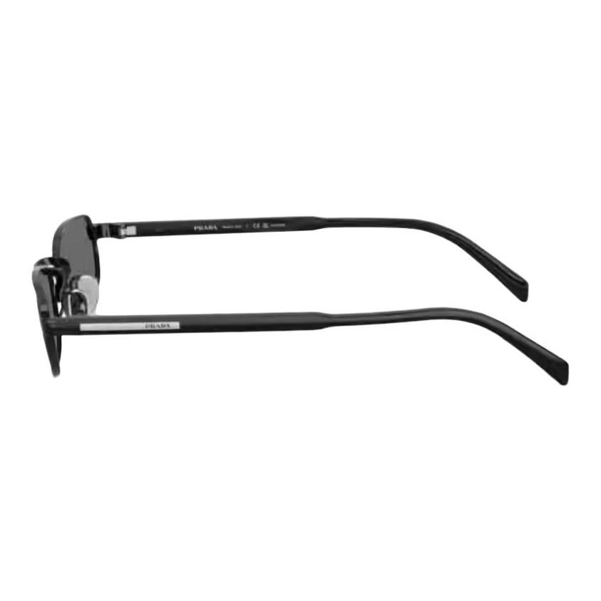 Prada Original Design Metal Frame Rectangular Sunglasses Unisex sunglasses Black PRB54S-1AB5Z154