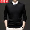 Men's V-Neck Knit Pullover Sweater