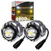 Genuine Toyota L1B 4800lm LED Fog New Genuine Replacement Lime and Vehicle Inspection Left and Set of 2 Lights, Bulbs, Two-Color Switching, Yellow,
