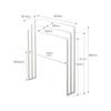 Yamazaki Jitsugyo 4979 Bath towel hanger that can be hung from the side, 3 rows, white, approx. W70XD14XH81cm, tower, easy to hang, large size can
